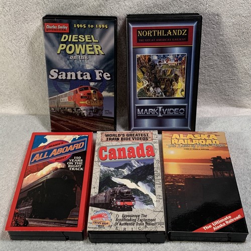 Railroad vhs vtg lot 5 - vhs,