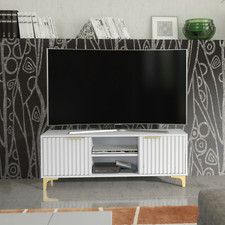 120cm White TV Unit | Modern