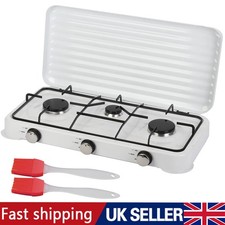 Portable Gas Stove 3 Burner Desktop Cooker Cooktop LPG Outdoor Camping Caravan