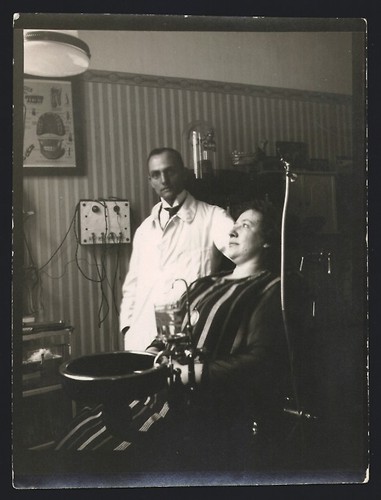Photograph dentist and - of,