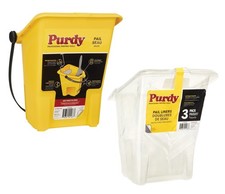 Purdy Painters Pail & Pack of 3 Liners - Paint Bucket For Brushes & Mini Rollers