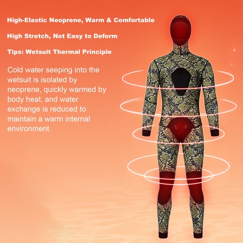 3mm diving suit - diving, hooded