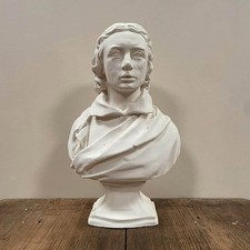 Vintage white plaster portrait