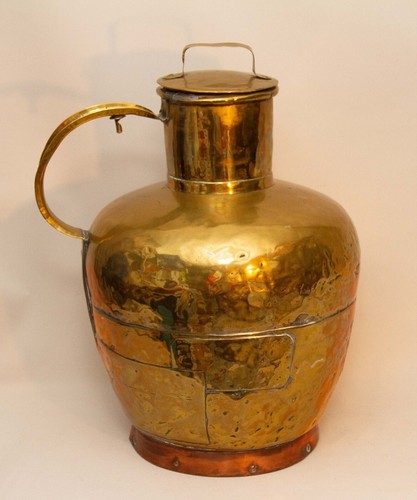 Large brass copper antique - large,