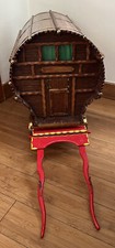 Lovely Vintage Large Wooden Handmade Model Romany Gypsy Caravan 