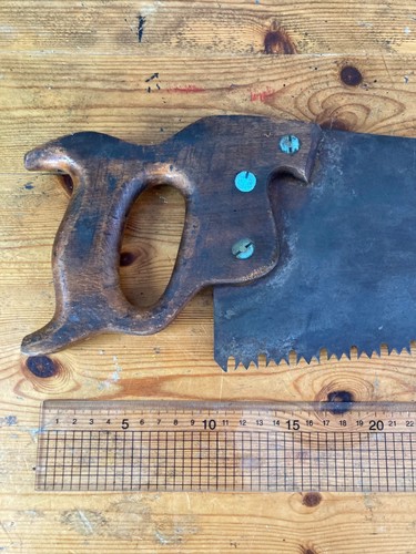 Large vintage wood saw lovely - vintage,