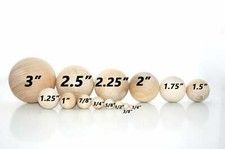 1 Solid Wooden Balls Crafts
