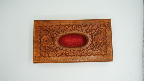 Wooden tissue box cover - wooden,