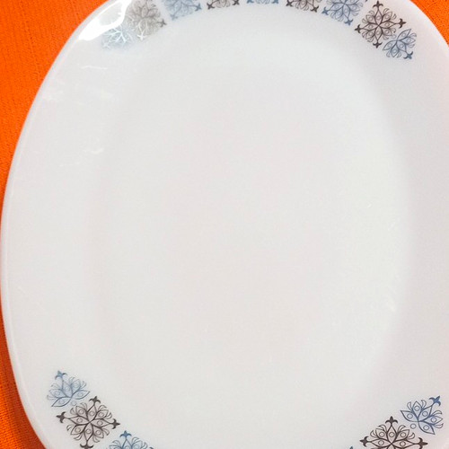 Oval steak plate vintage - plate,
