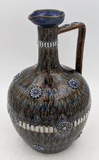 DOULTON LAMBETH VICTORIAN STONEWARE EWER 1879