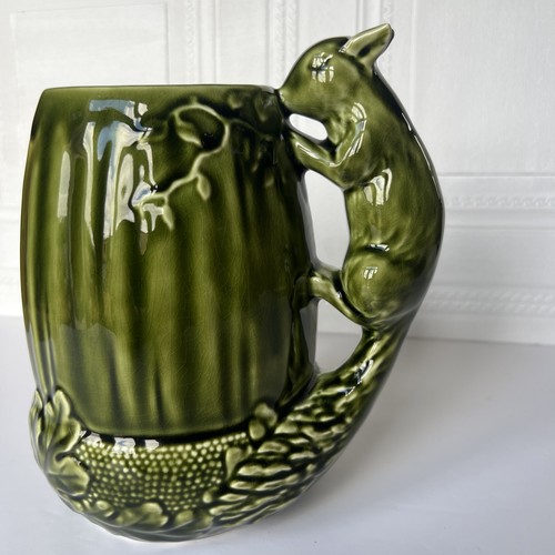Sylvac bottle green ceramic - bottle,