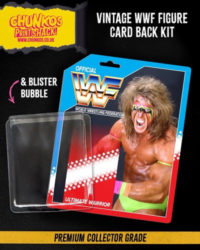 Wwf ultimate warrior card - ultimate, back