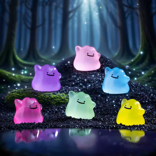 6pcs pokemon ditto - ditto, figure