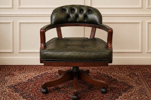 Vintage court swivel desk - vintage,