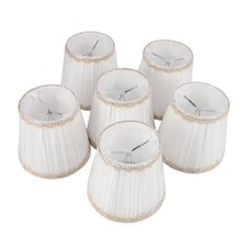 Chandelier Shades,ONLY for Candle Bulbs,Clip-On Fitter Lamp Shades,Set of 69133
