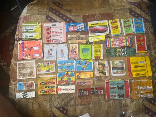 Vintage chewing gum - chewing, wrappers
