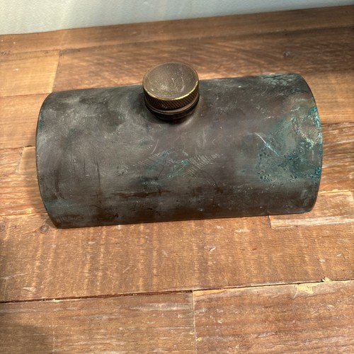 Antique copper hot - water, bed