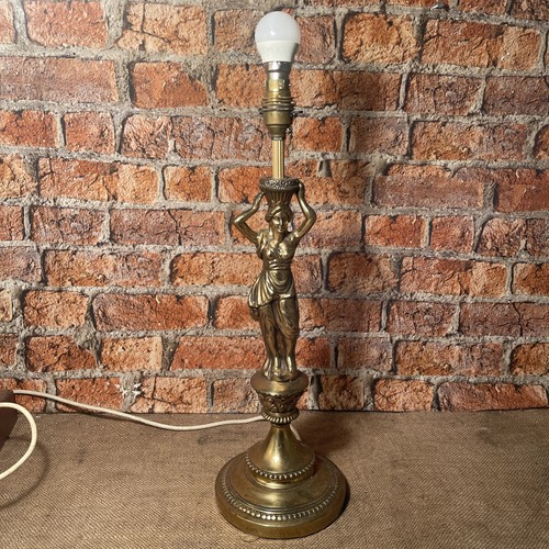 Vintage brass lady figural - vintage,