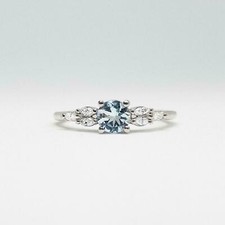 1.7ct Round Blue Aquamarine