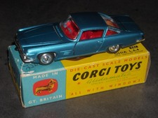 Corgi 241 Blue Ghia L.6.4 Car Chrysler Engine Suitcase Original Box 1963