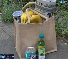 5x Jute Bags Medium Size