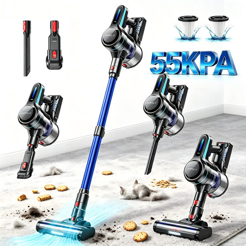 Cordless vacuum cleaner - vacuum, 65kpa