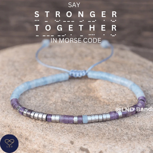 Morse code stronger together - stronger,