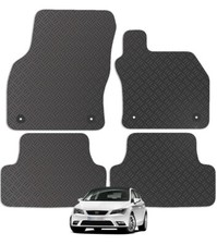 Carsio Rubber Tailored Car Floor Mats for Seat Leon MK3 2013 to 2020