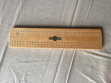 Vintage Wooden Cribbage Board St George Series Made In England Wood