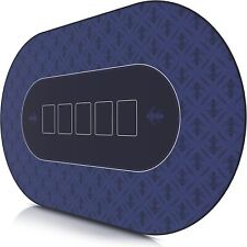 Texas Poker HoldEm Layout Table Top Mat Pad Cover Waterproof Casino Felt Blue