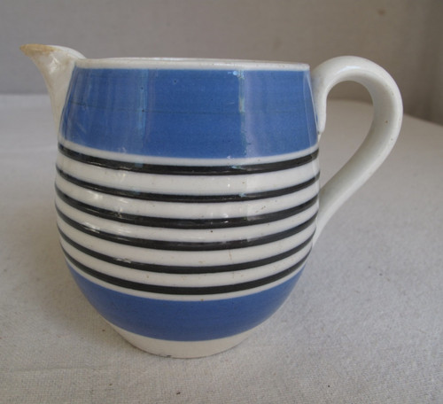 Antique mocha ware pitcher - antique,