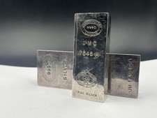 Exceedingly Rare Johnson Matthey London JMC 1LB 1960’s Silver Assay Brick