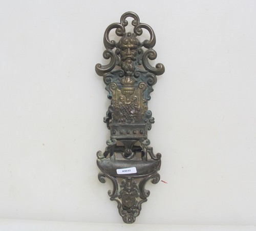 Antique french brass vesta - antique,