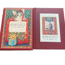 Lesley Anne Ivory's Christmas Cats book and sleeve hardback 1991