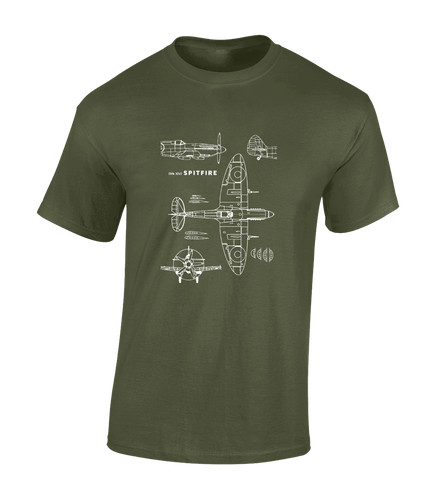 Spitfire blueprint mens - spitfire, t
