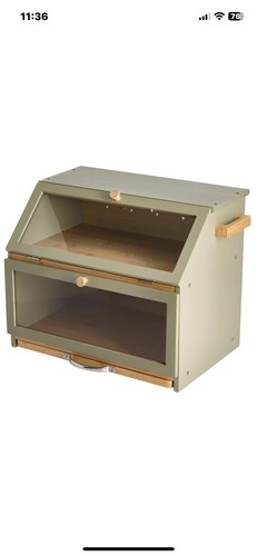 Bamboo bread bin double - bin, layer