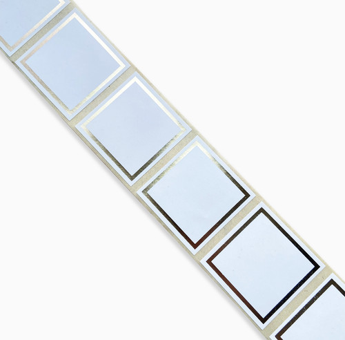 40mm square write labels - square, write-on