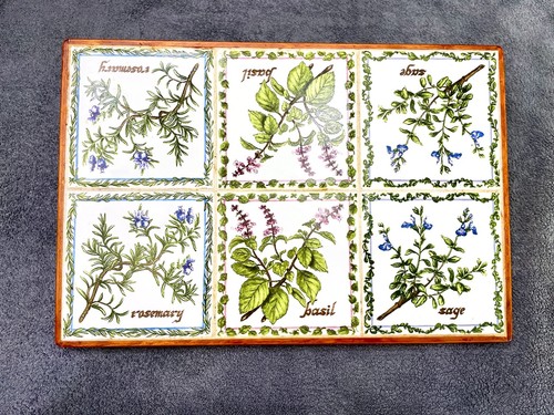 Botanical herb ceramic tile - botanical,