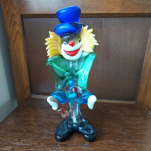 Murano glass clown figurine - murano, 25