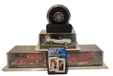James Bond cars & metal Casino Royale Poker Chip drink coaster set bundle