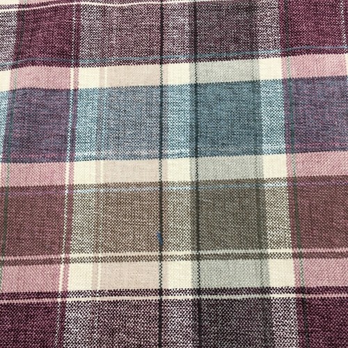 Burgundy blue tartan - burgundy,