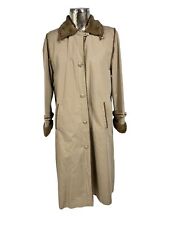 DANNIMAC Jacket Size M 12 Beige Cotton Womens Vintage Trench Coat Long EU40