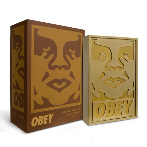 Shepard fairey sculpture icon - shepard,