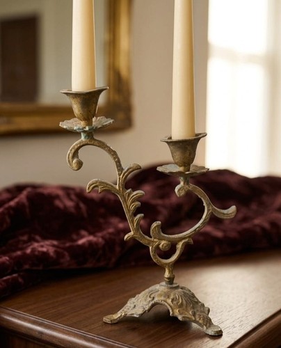 Vintage french brass arm - french, 2-arm