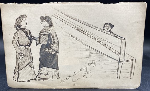 Antique 1903 hand sketched - 1903,