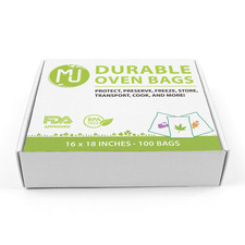 Oven Bags Case 1000 Pack for Turkey Herb Garden Odorless All-Purpose 16" x 18"