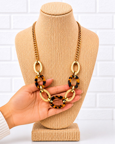 Chunky gold tone tortoiseshell - chunky,
