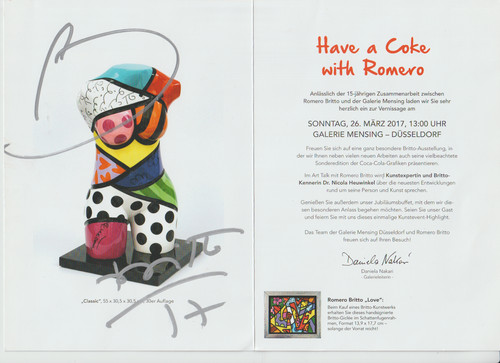 Romero britto orig - britto,, sign