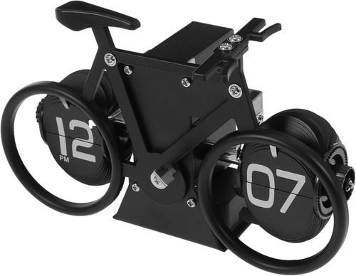 Vintage bicycle flip clock - flip,