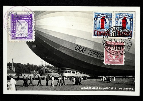 Original zeppelin postcard - original,